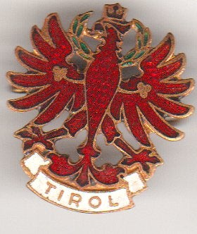 Adelaar- Tirol emaille broche, Verzamelen, Speldjes, Pins en Buttons, Verzenden, Zo goed als nieuw, Transport