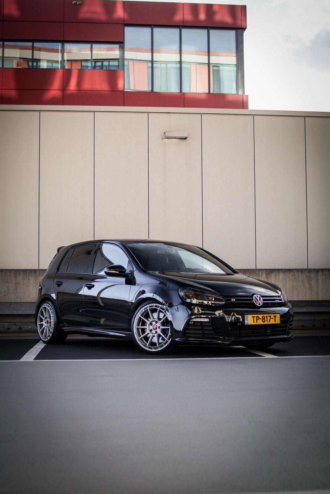 Volkswagen Golf 2.0 TSI R 5D 4MOTION DSG 2011 Zwart, Auto's, 1441 kg, Zwart, 4 cilinders, 1984 cc