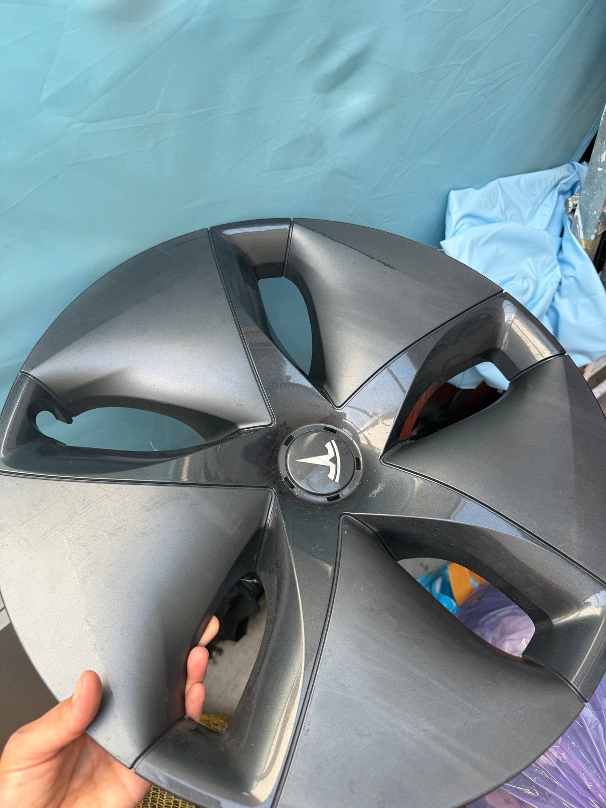 Tesla Model 3 wieldoppen 4 stuks / Aero Wheel Cover, Ophalen of Verzenden, Gebruikt