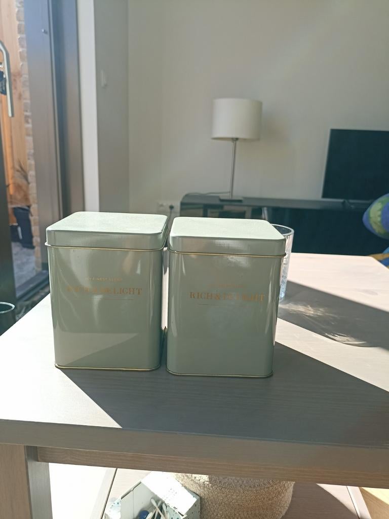 Bewaarblik voor koffie of wat anders, Verzamelen, Blikken, Ophalen of Verzenden, Koffie