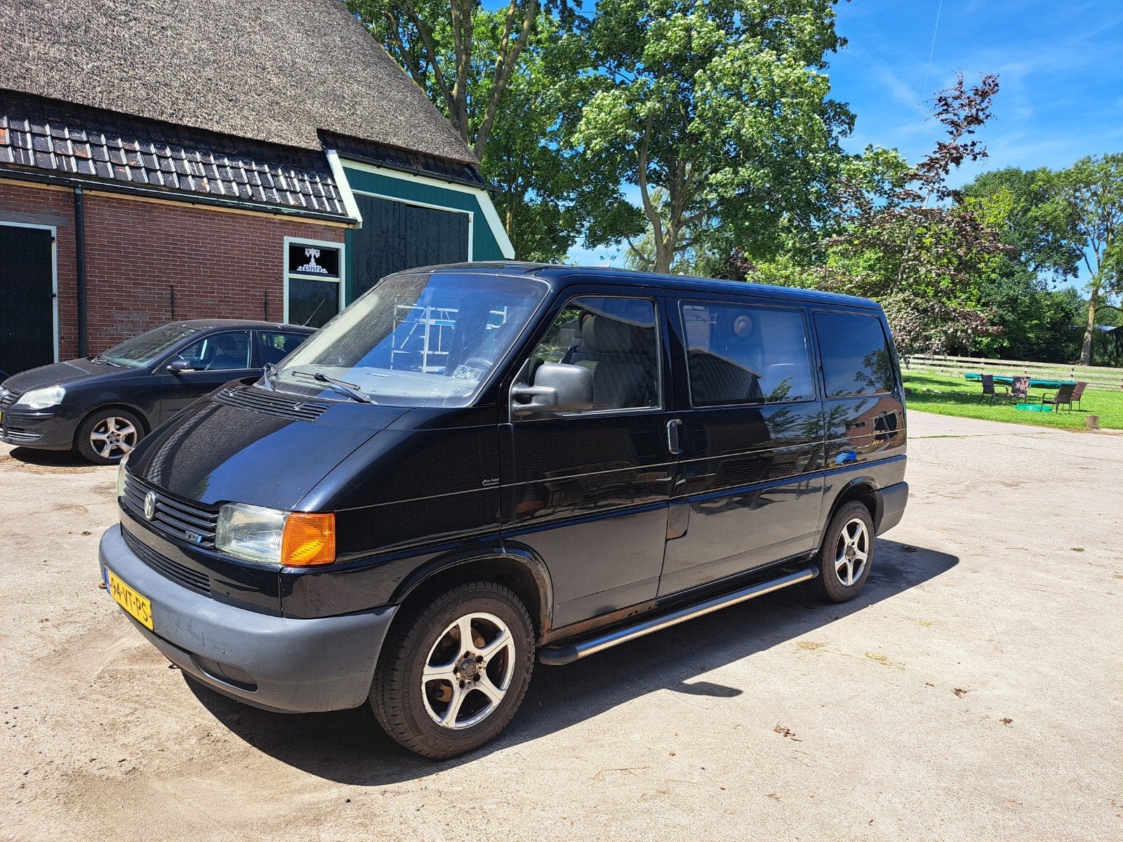 Volkswagen Transporter Bestel 2.5 TDI 0.8 65KW DC 2001, Auto's, Bestelauto's, Voorwielaandrijving, Stof, Volkswagen, Zwart