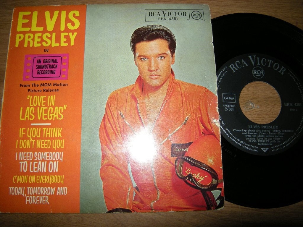 Elvis Presley ("Love In Las Vegas") ep., Cd's en Dvd's, Gebruikt, 7 inch, Ophalen of Verzenden, Pop