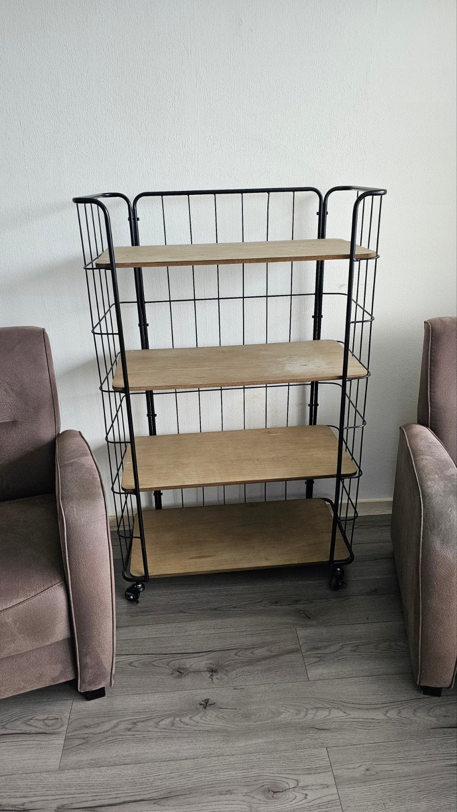 Bakkerskast kast op wielen - Industrieel design, Huis en Inrichting, Ophalen, Gebruikt