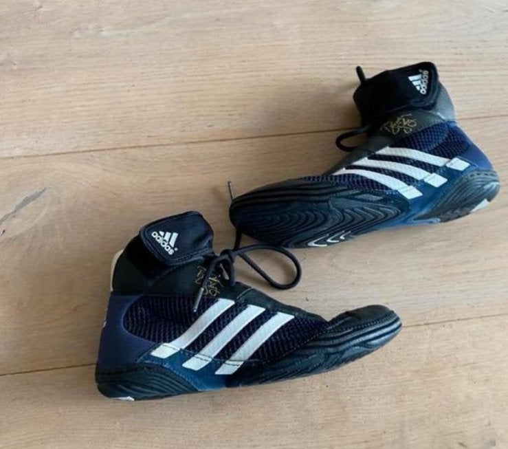 Adidas Brandon slay worstelschoenen 42 nieuwstaat, Blauw, Sportschoenen, Ophalen of Verzenden, Zo goed als nieuw