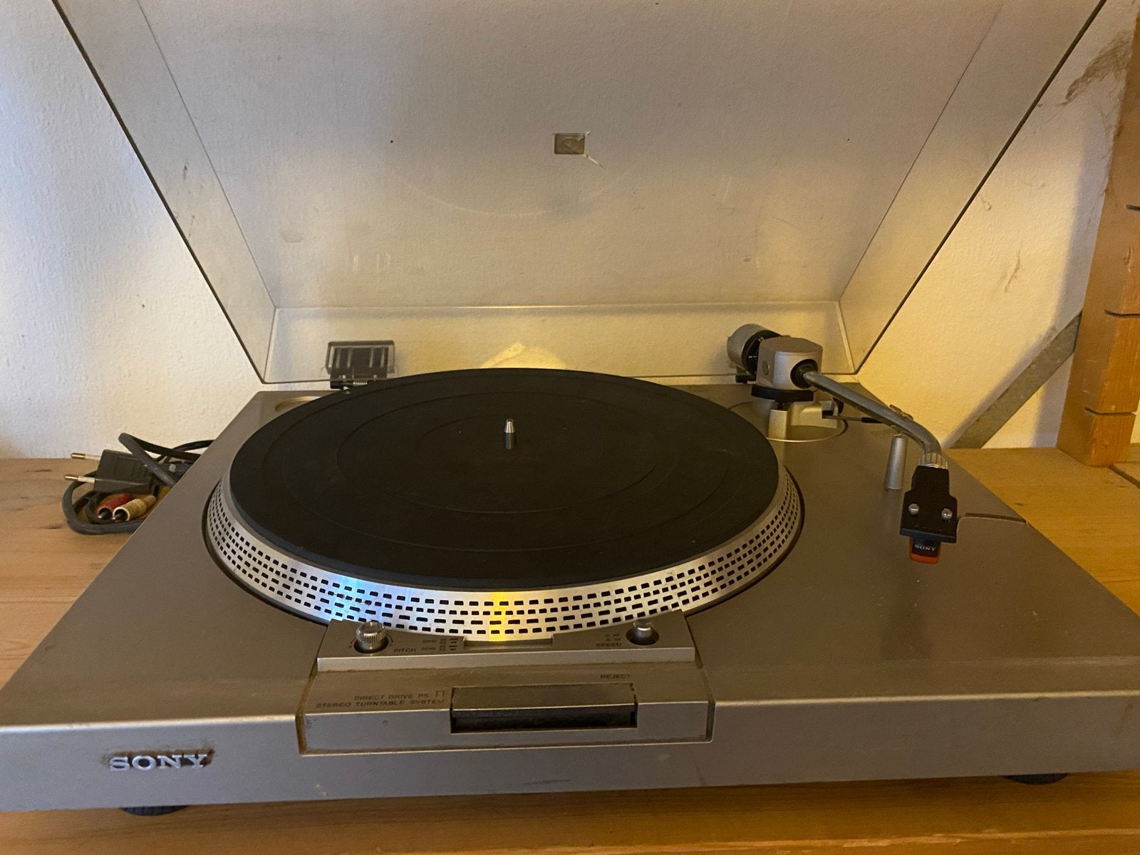 Sony PS-T1 Direct Drive platenspeler met stofkap, Ophalen, Gebruikt, Platenspeler, Sony