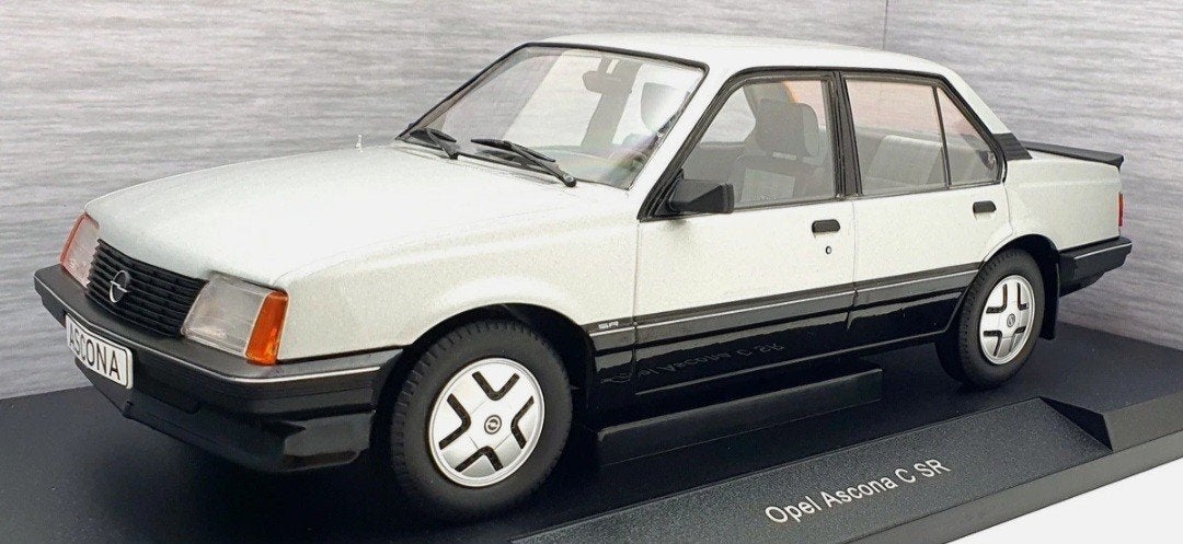 1:18 Opel Ascona C SR uit 1981 Zwart/Grijs Model Car Groep, Ophalen of Verzenden, Nieuw, Auto, Overige merken