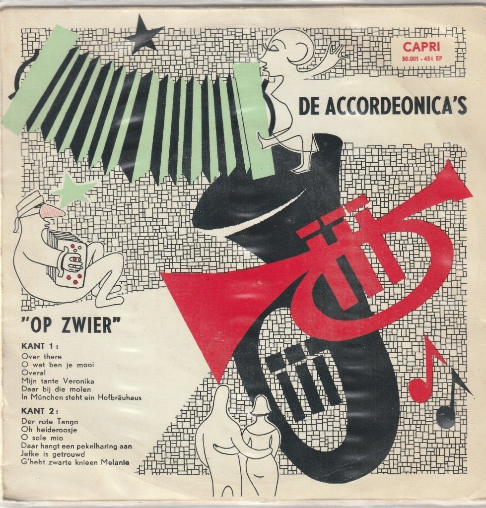 De Accordeonica's Op Zwier vinyl single, Ophalen of Verzenden, Zo goed als nieuw, Overige genres