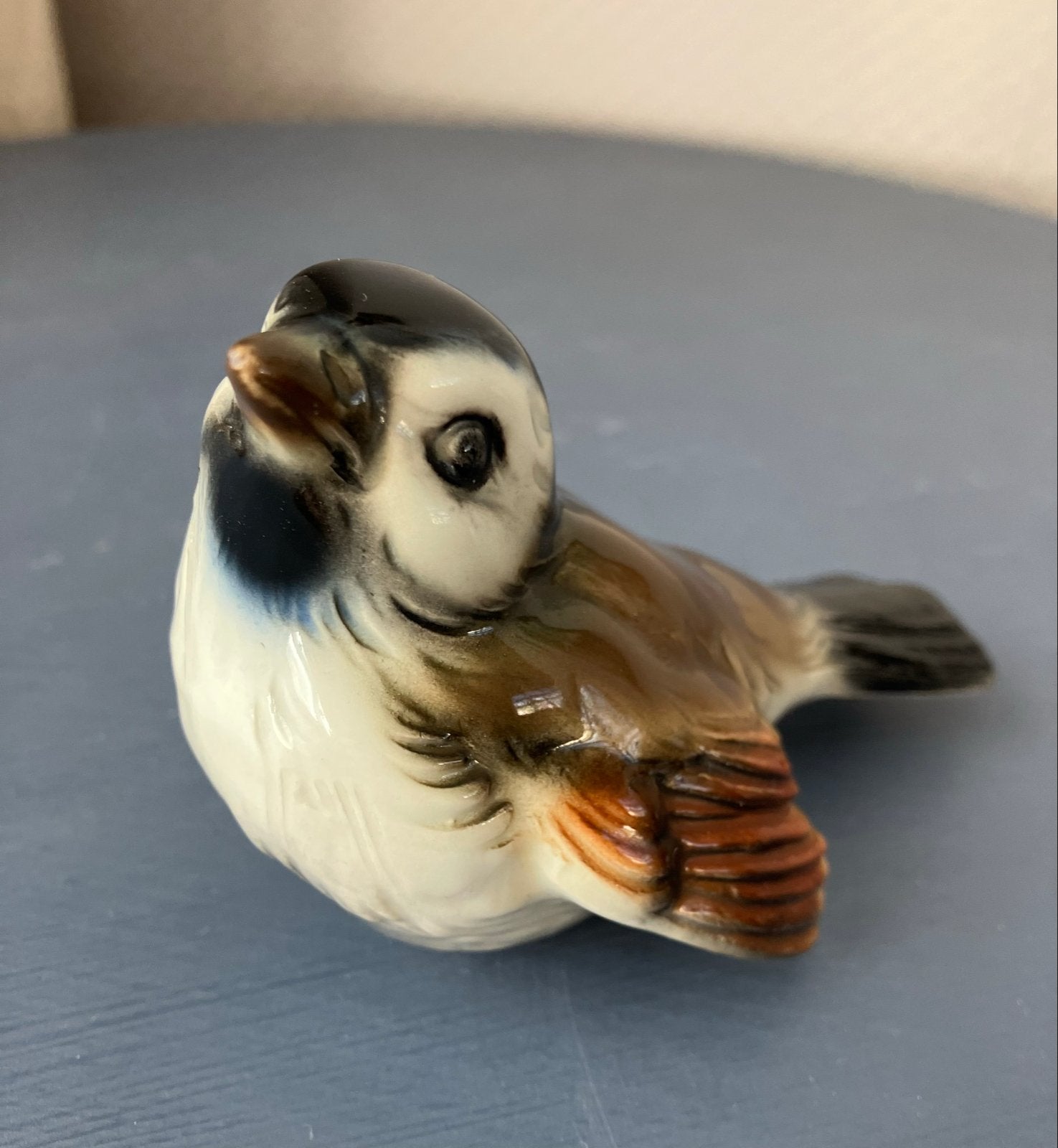 Vintage Goebel porseleinen musje - W. Germany 7 cm, Ophalen of Verzenden, Zo goed als nieuw, Dier