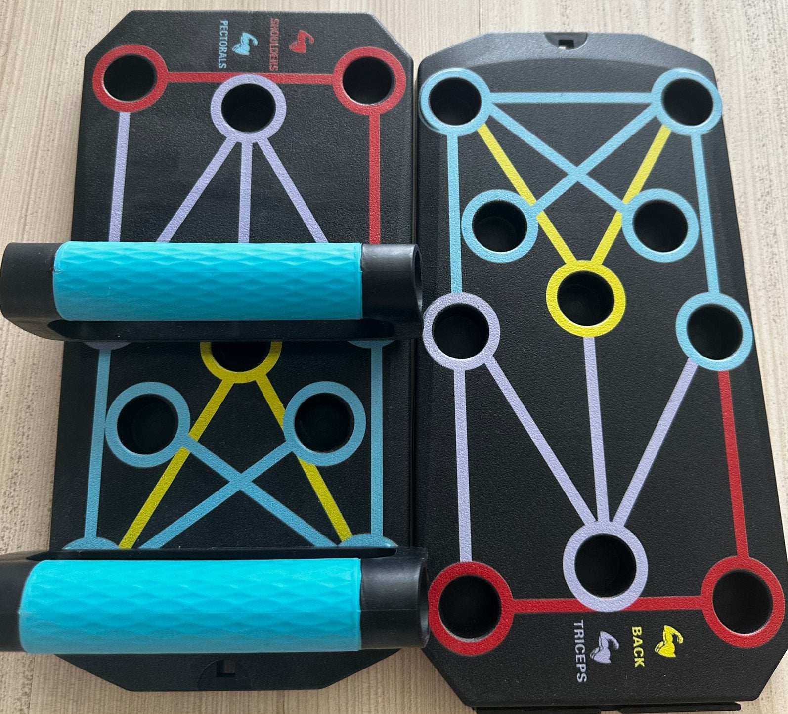 Opdruksteun bord - Fitness thuis, Ophalen, Zo goed als nieuw, Borst, Push-up steun