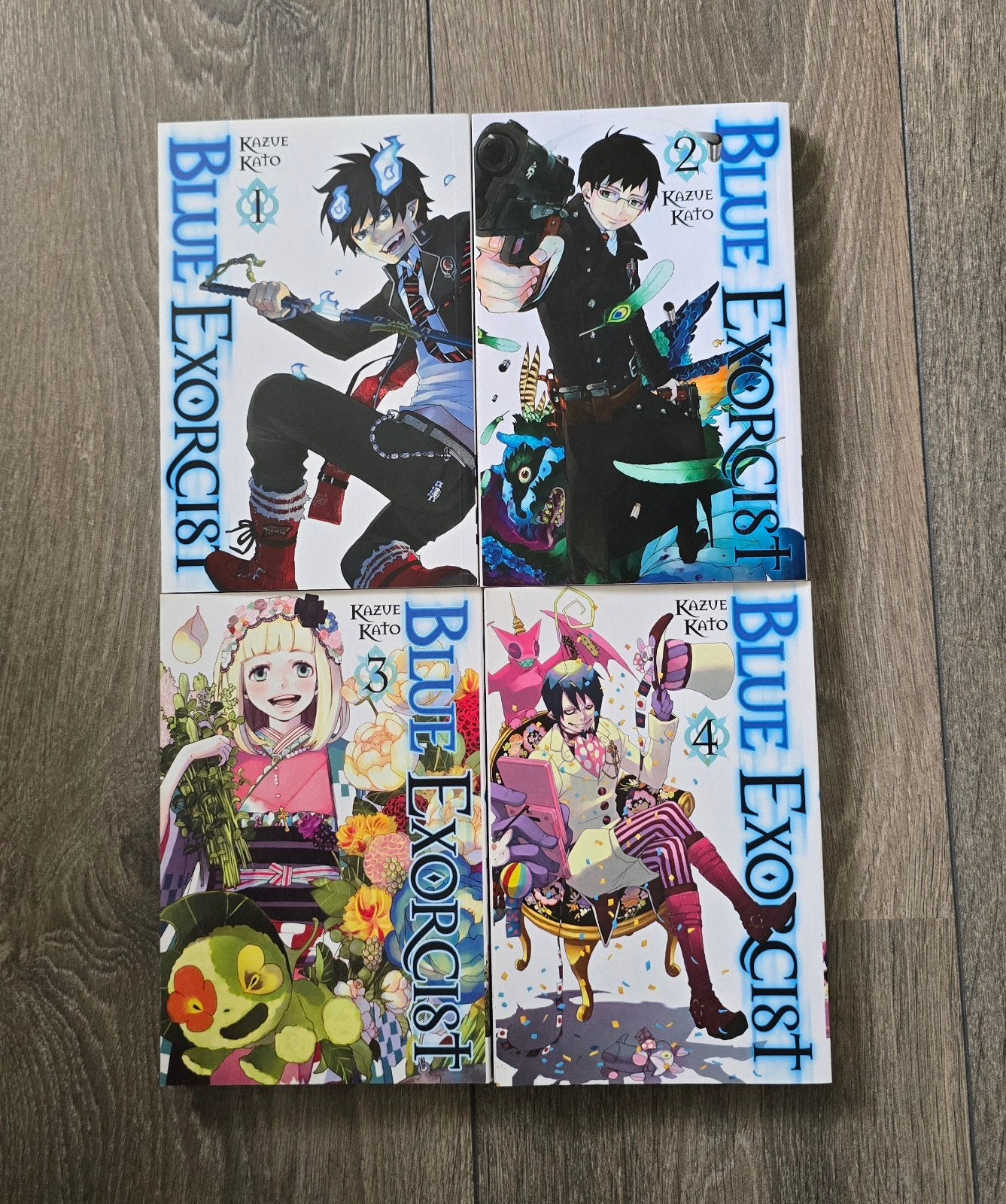 Blue Exorcist Manga Vol. 1-4, Boeken, Meerdere stripboeken, Verzenden, Zo goed als nieuw