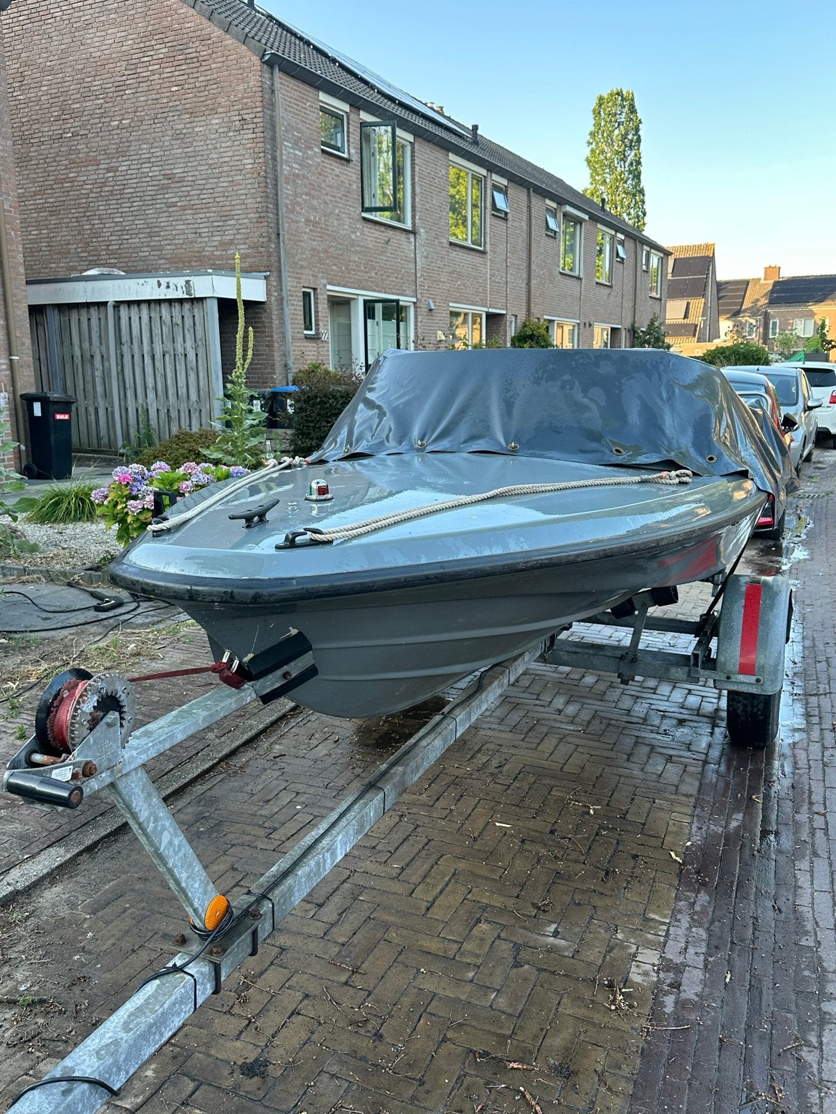 Complete Speedboot/Motorboot Spitfire 30pk Johnson + Trailer, Ophalen, Overige merken, 4 m, Zo goed als nieuw