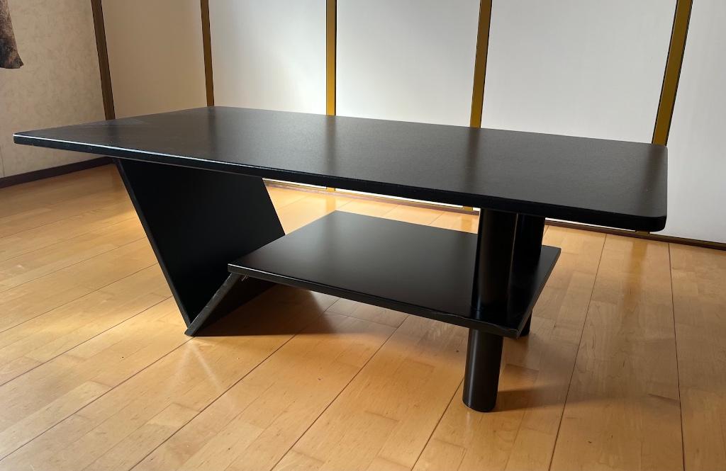 Design tafel zwart, Ophalen, Overige materialen, Gebruikt, 100 tot 150 cm