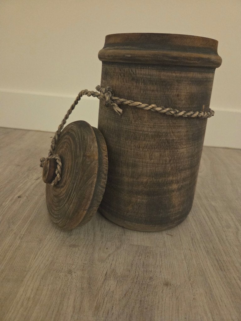 Nepalese pot, Bruin, 35 cm, Ophalen of Verzenden, Zo goed als nieuw