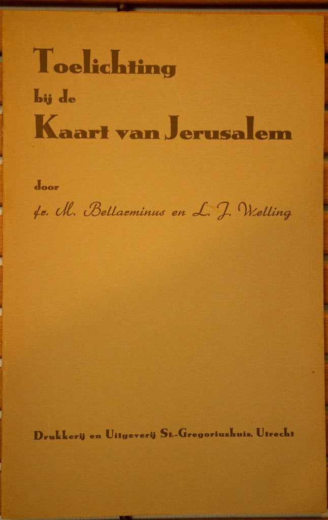 Schoolplaat boekje – Kaart van Jerusalem , Ophalen of Verzenden, Natuur en Biologie