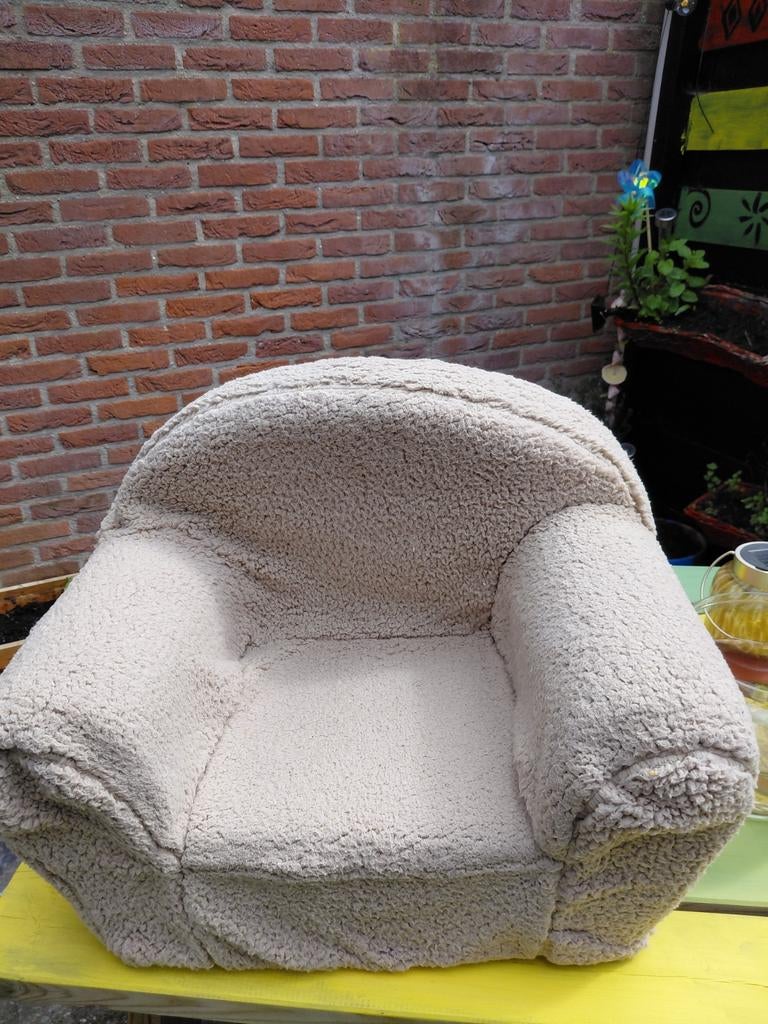 Kinderfauteuil Teddy Lichtbruin - Gebruikt, Goede Staat, Ophalen, Gebruikt, Stoel