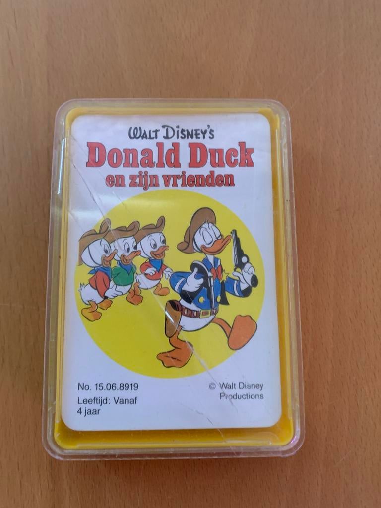 Walt Disney's Donald Duck en zijn vrienden kaartspel, Ophalen of Verzenden, Donald Duck, Gebruikt, Overige typen