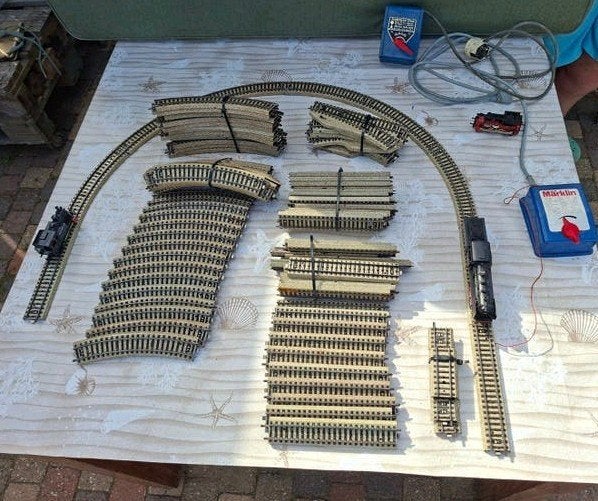 Märklin Treinset met Locomotieven, Rails en Transformator, Ophalen of Verzenden
