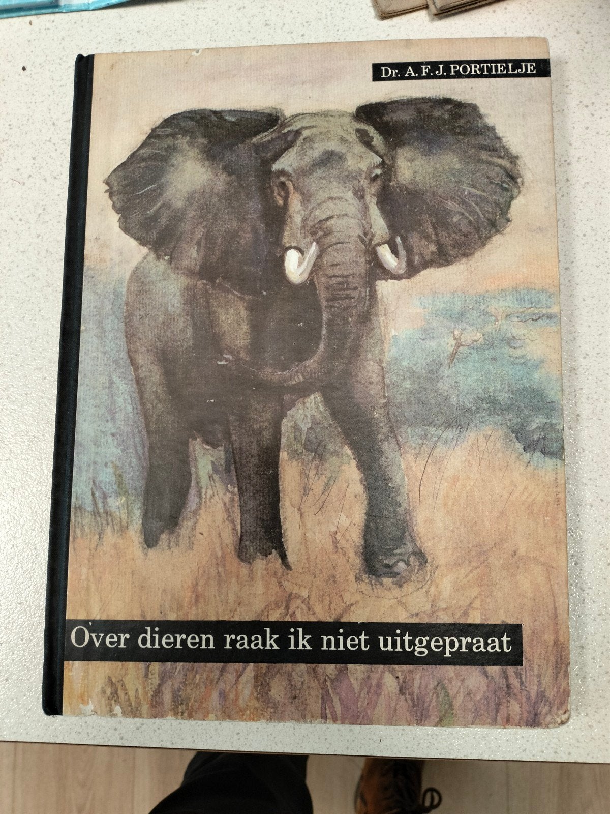 Plaatjesalbum Over Dieren Raak Ik Niet Uitgepraat +extraatje, Boeken, Ophalen of Verzenden, Gelezen, Dr. A.F.J. Portielje
