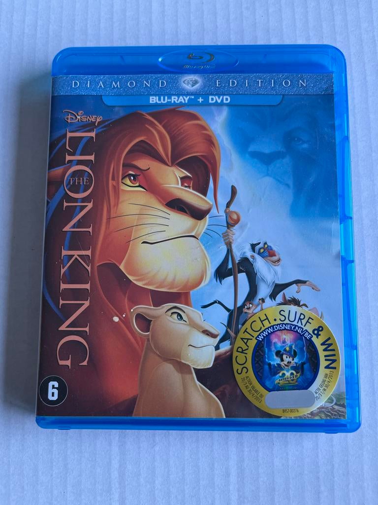 The Lion King Diamond Edition Blu-ray + DVD, Gebruikt, Amerikaans, Boxset, Ophalen of Verzenden