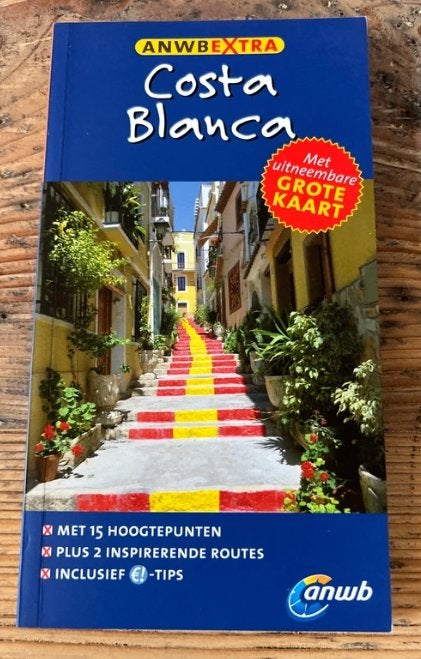 ANWB eXtra reisgids Costa Blanca - Spanje met grote kaart, Europa, Ophalen of Verzenden, Reisgids of -boek, ANWB
