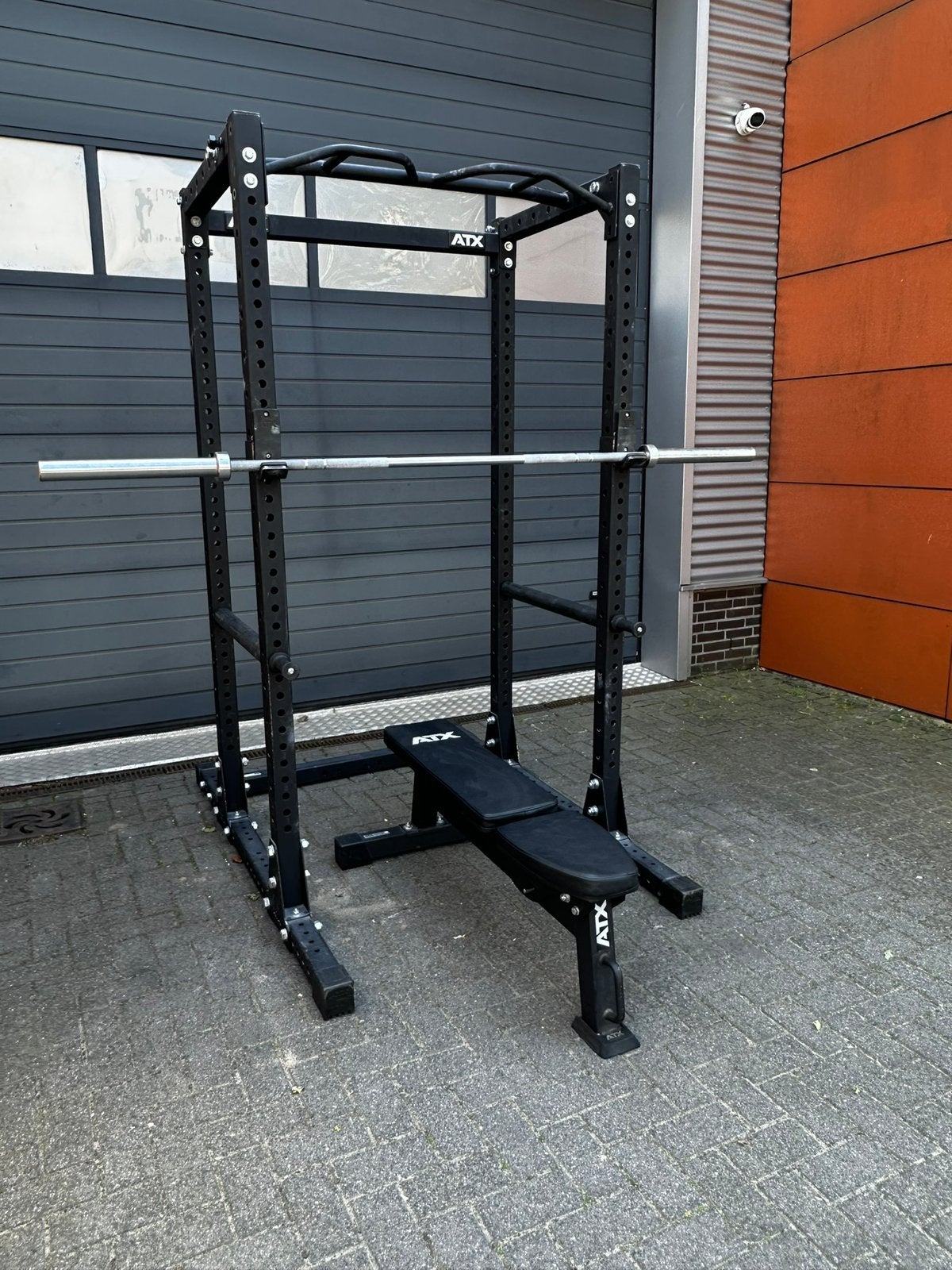 Atx Power Rack + Atx Bankjes 145kg Gewichten , Barbell, Sport en Fitness, Fitnessmaterialen, Gebruikt, Overige typen, Ophalen