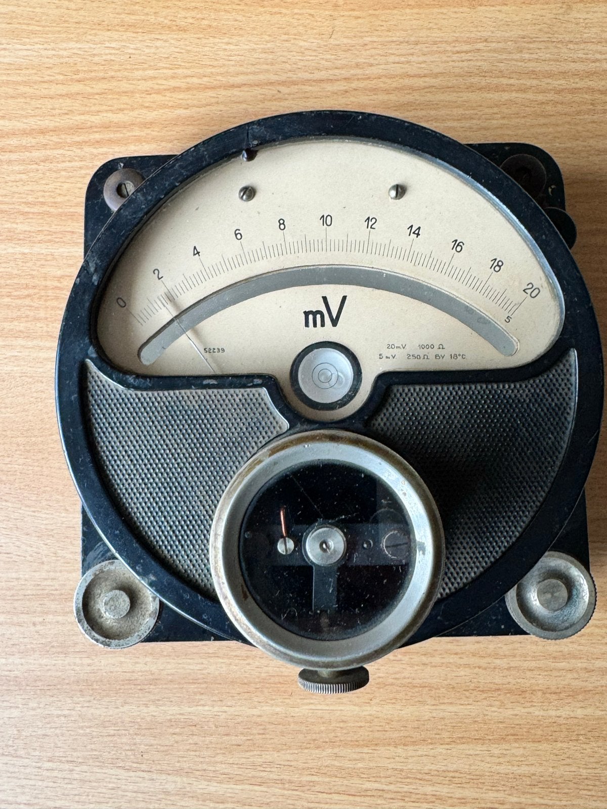 Authentieke Zeer Nauwkeurige mV Meter 0-20 mV, Ophalen of Verzenden