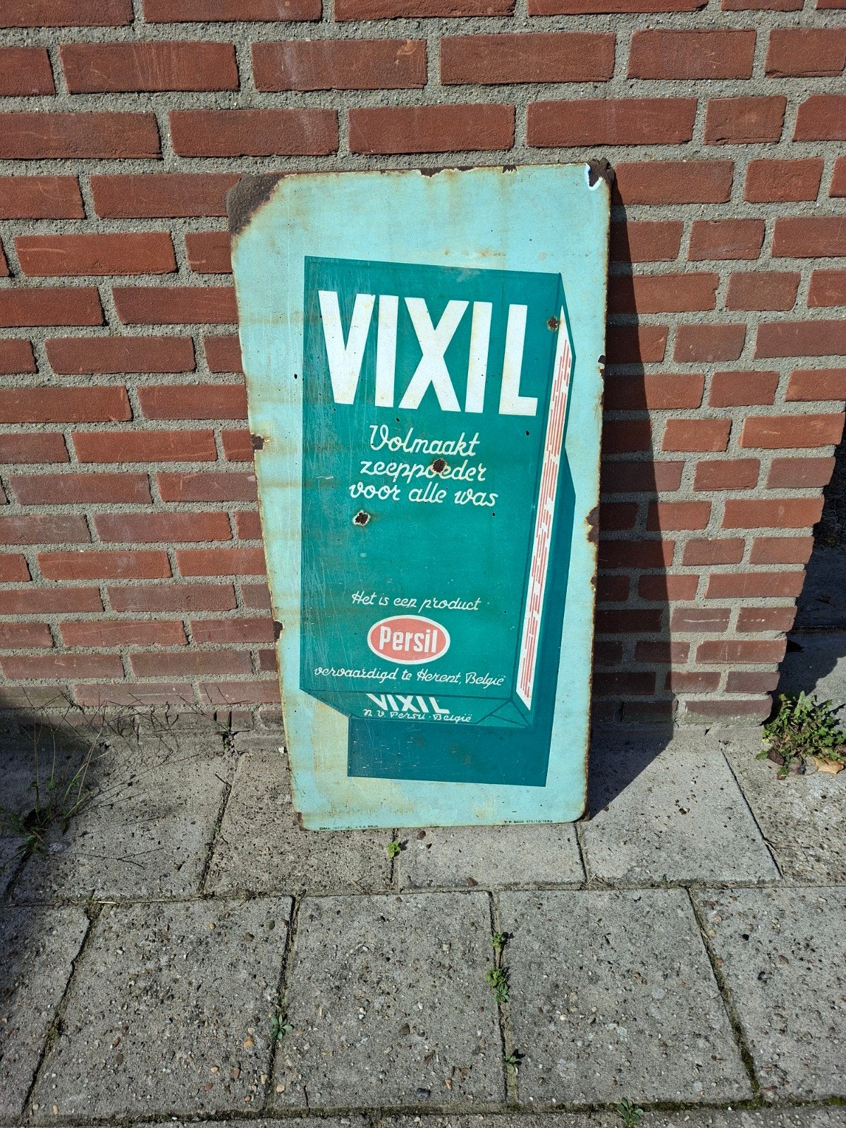 emaille bord uit de jaren '50, Ophalen of Verzenden