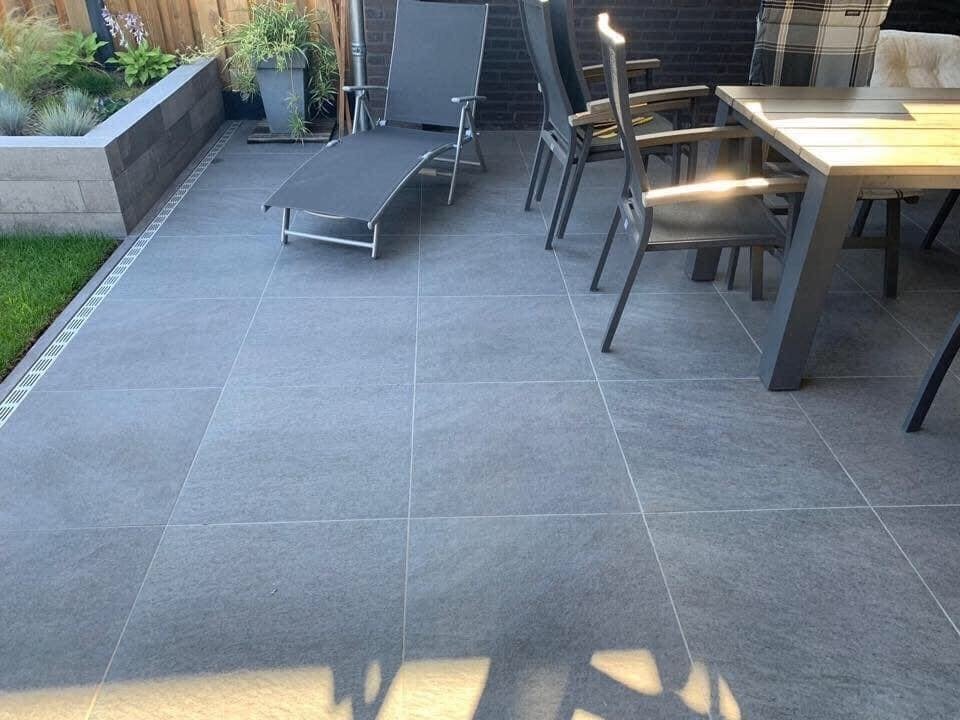keramische terrastegels SC Black nuance 60x60x3 1 ste keus