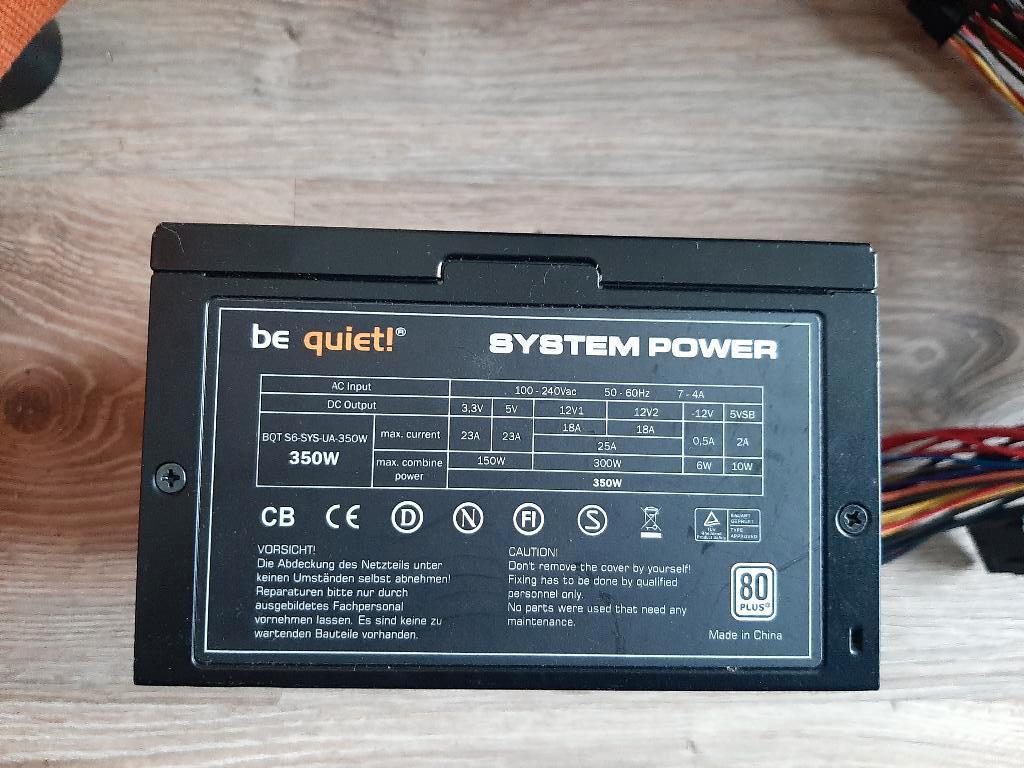 BeQuiet 350 watt atx power supply, Ophalen, Gebruikt