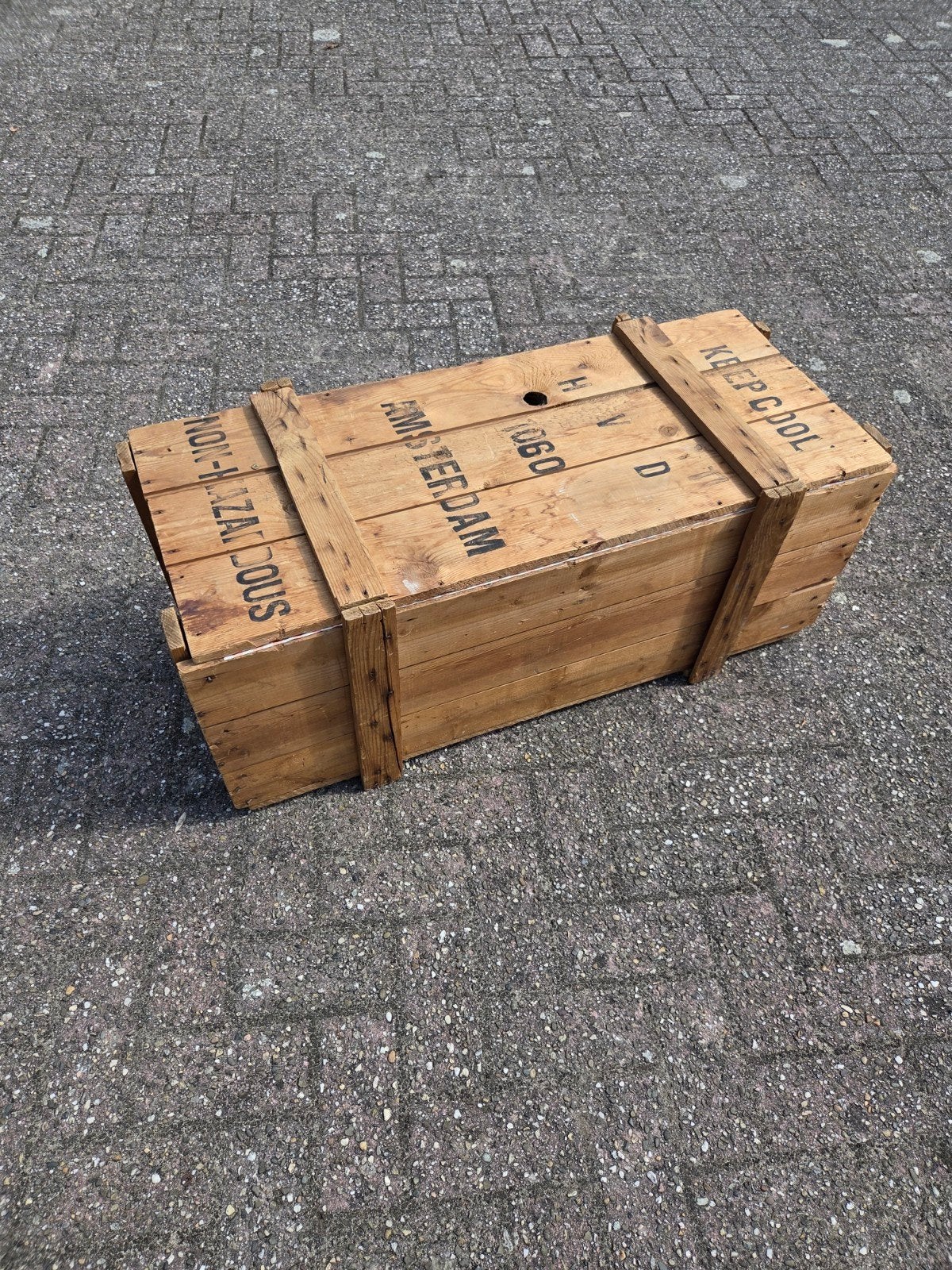 Retro kist Amsterdam deco & opslag, Ophalen, Minder dan 50 cm