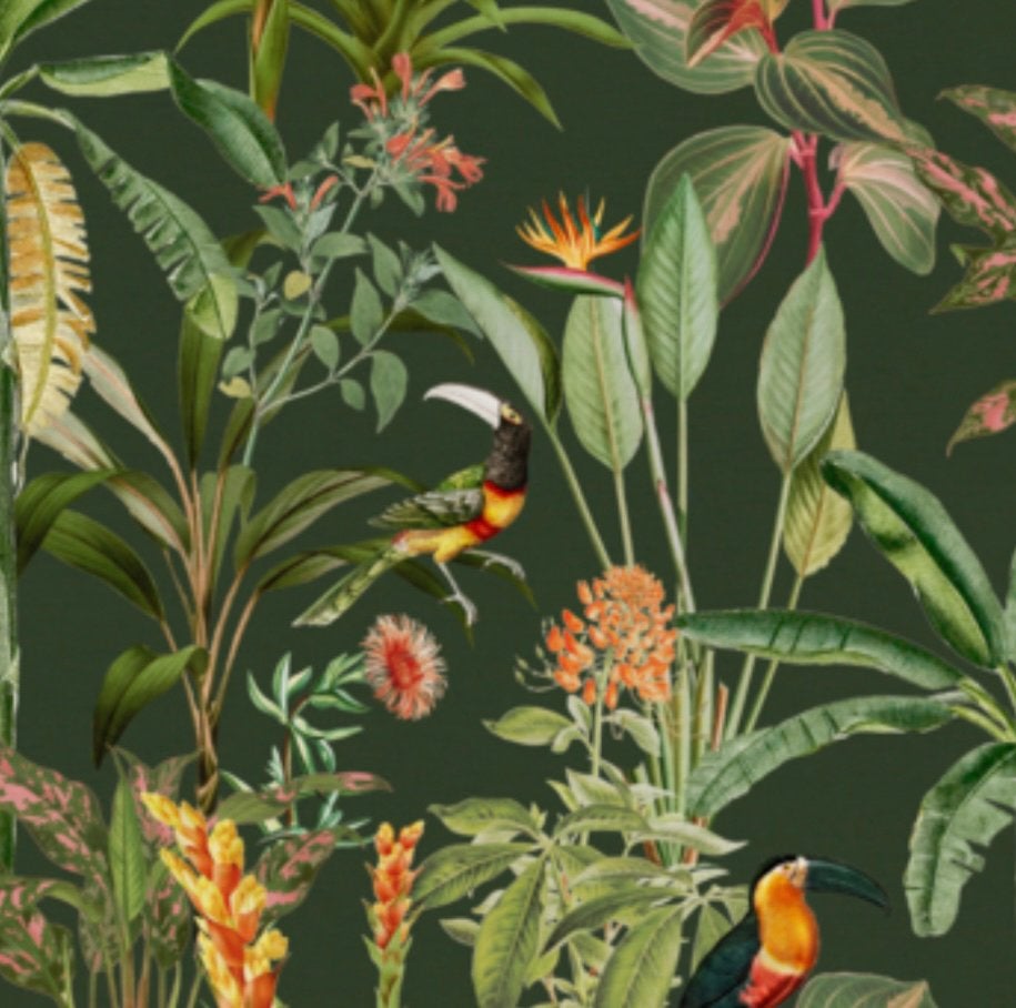 Vliesbehang Sarah groen, Ophalen of Verzenden, Minder dan 10 m², Groen