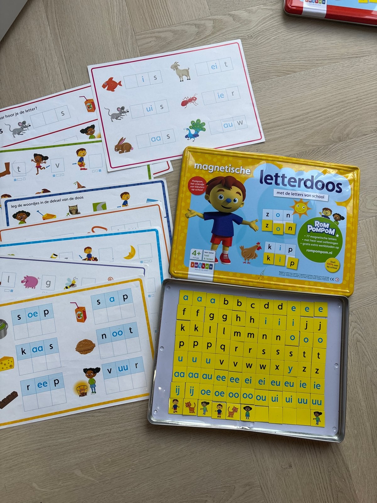 Zwijsen Magnetische Letterdoos - Rompompom, Ophalen, Gebruikt, Taal en Lezen