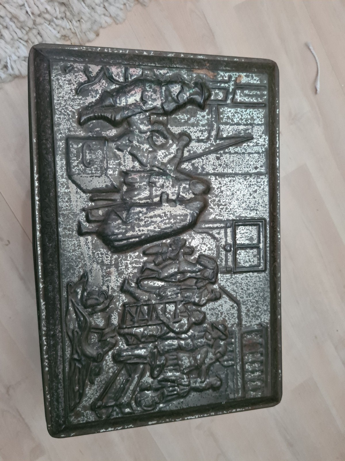 Vintage blik Herman ten Kate 1822-1891 Oorlogstijd, Ophalen of Verzenden, Gebruikt, Overige, Overige merken