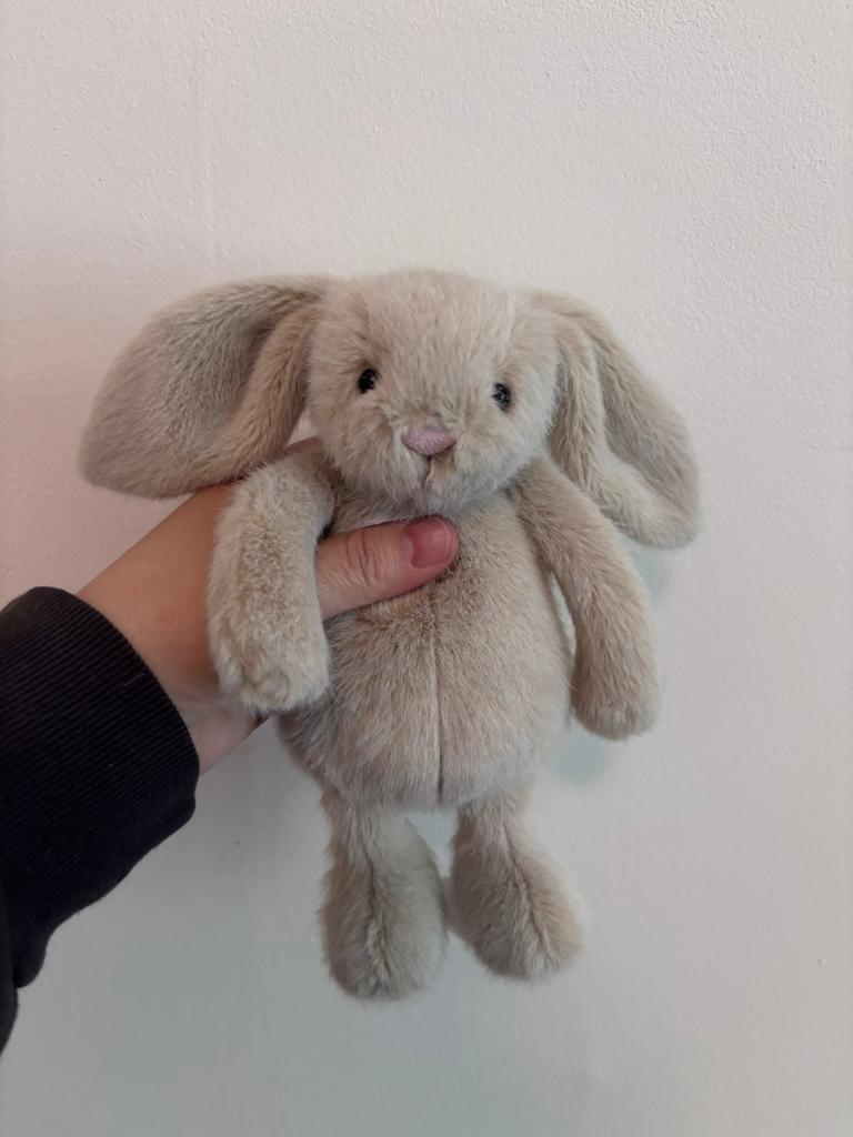 Jellycat Wheat Flufflet Bunny, Ophalen, Jellycat, Met label, Klein (minder dan 20 cm)