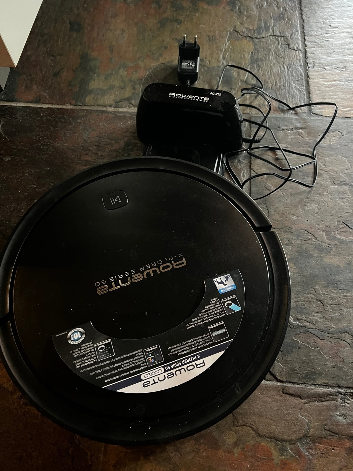 Rowenta X-Plorer Serie 50 Robotstofzuiger met Dweilfunctie, Dweilfunctie, Zo goed als nieuw, Robotstofzuiger, Reservoir