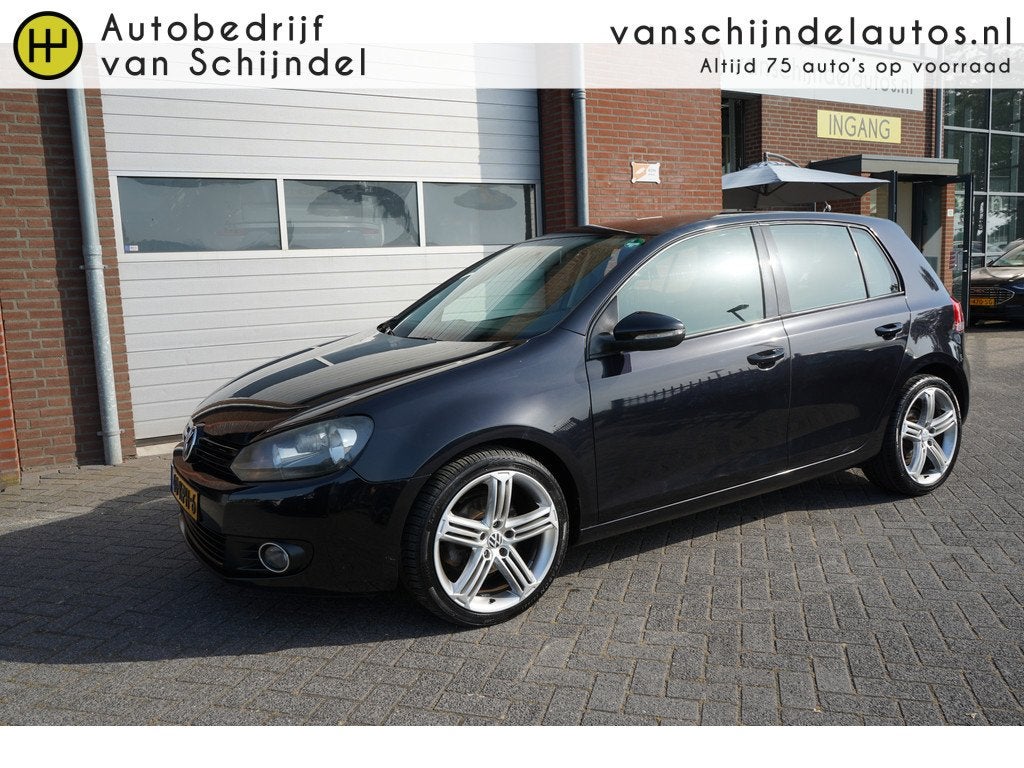Volkswagen Golf 1.4 TSI 123PK NL AUTO MET RECENT COMPLEET NI, Euro 5, Stof, Gebruikt, Zwart