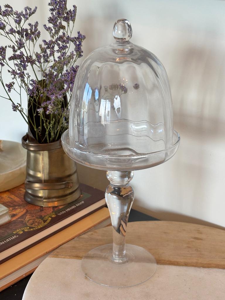 Glazen Stolp Cupcake Pedestal Stand, Ophalen of Verzenden