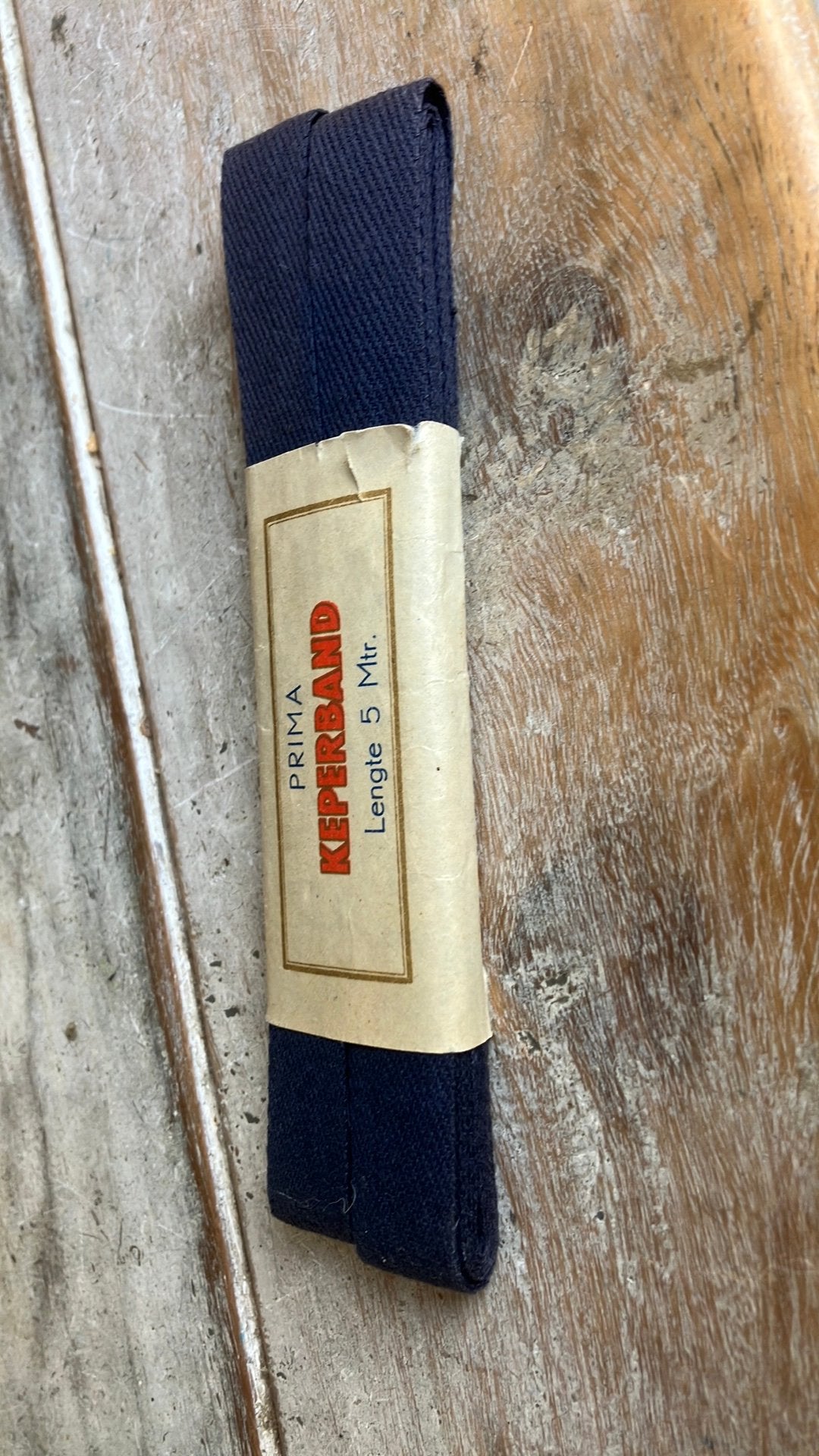5 meter keperband, Ophalen of Verzenden, Zo goed als nieuw, Lint, Band of Elastiek