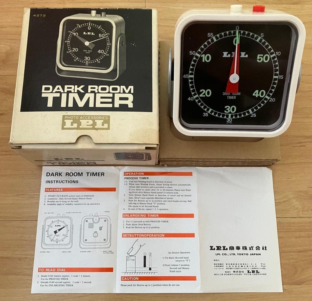 Vintage LPL Darkroom Timer (Model 4272) - In Originele Doos!, Ophalen of Verzenden, Zo goed als nieuw, LPL, Timer