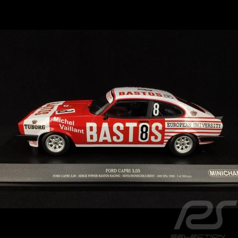 Ford Capri 3,0S Serge Power Bastos Racing #8 24H Spa 1980, Hobby en Vrije tijd, Modelauto's | 1:18, Ophalen of Verzenden, Zo goed als nieuw