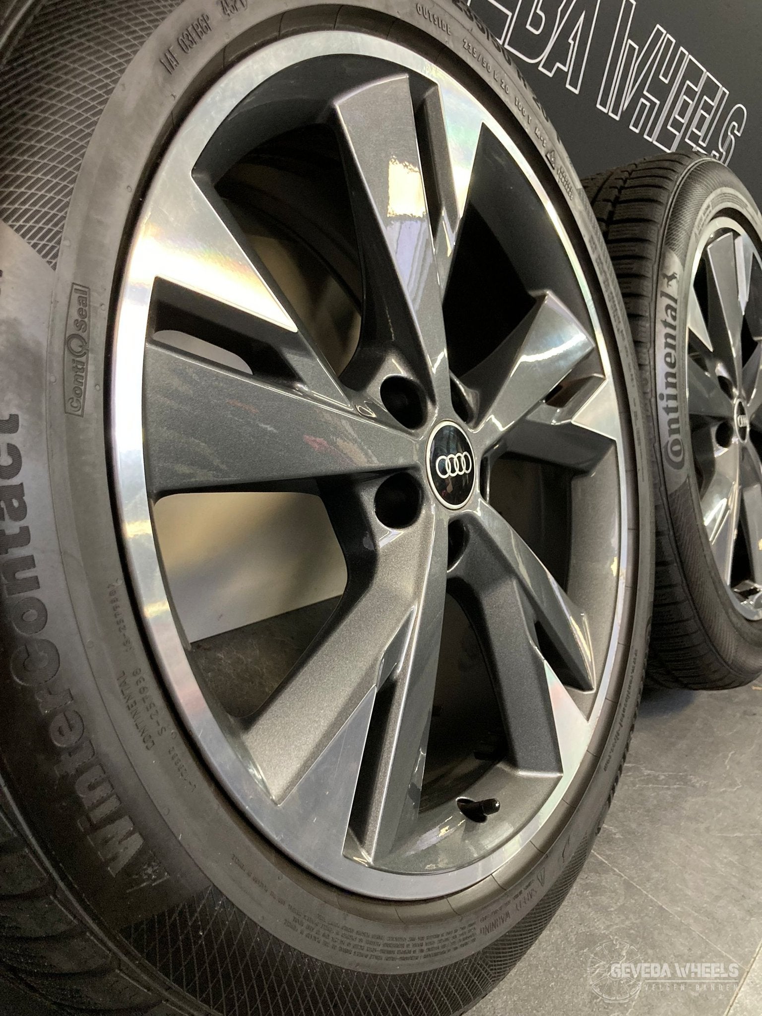 20” originele Audi Q4 etron velgen + winterbanden 5x112  89A, Auto-onderdelen, Banden en Velgen, Gebruikt, -, -, Banden en Velgen