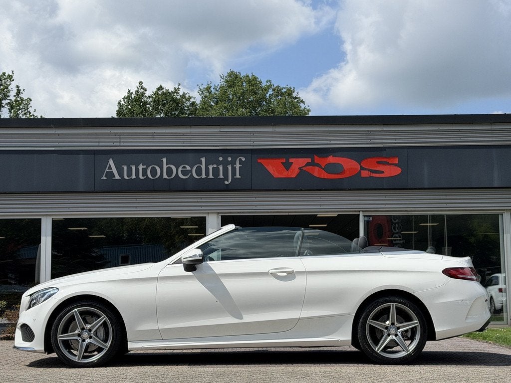 Mercedes-Benz C-Klasse Cabrio 200 AMG-Line | Memory | ILS |, Auto's, Automaat, Achterwielaandrijving, 4 cilinders, 4 stoelen