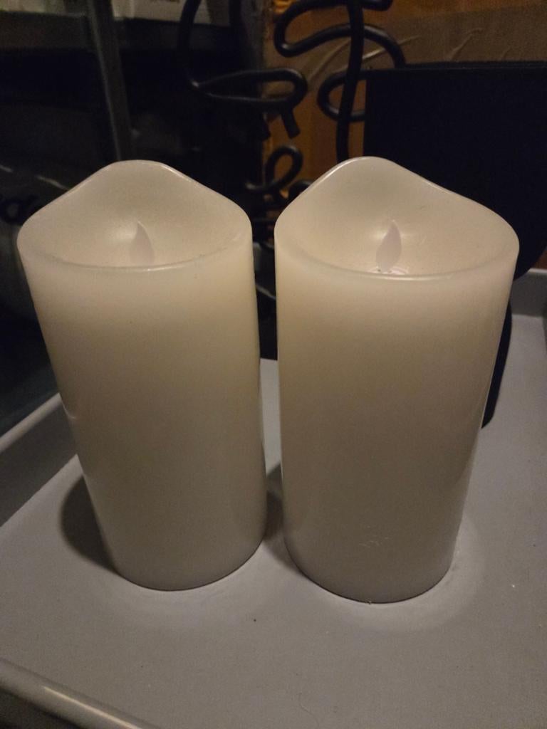Set kaarsen als nieuw, Ophalen of Verzenden, Zo goed als nieuw, Overige materialen, Minder dan 25 cm