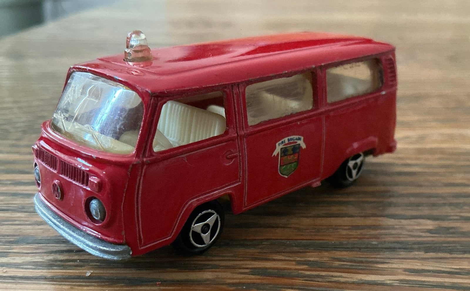 Vintage Oude Majorette Volkswagen T2 Bus Fire Brigade, Ophalen of Verzenden, Zo goed als nieuw, Auto