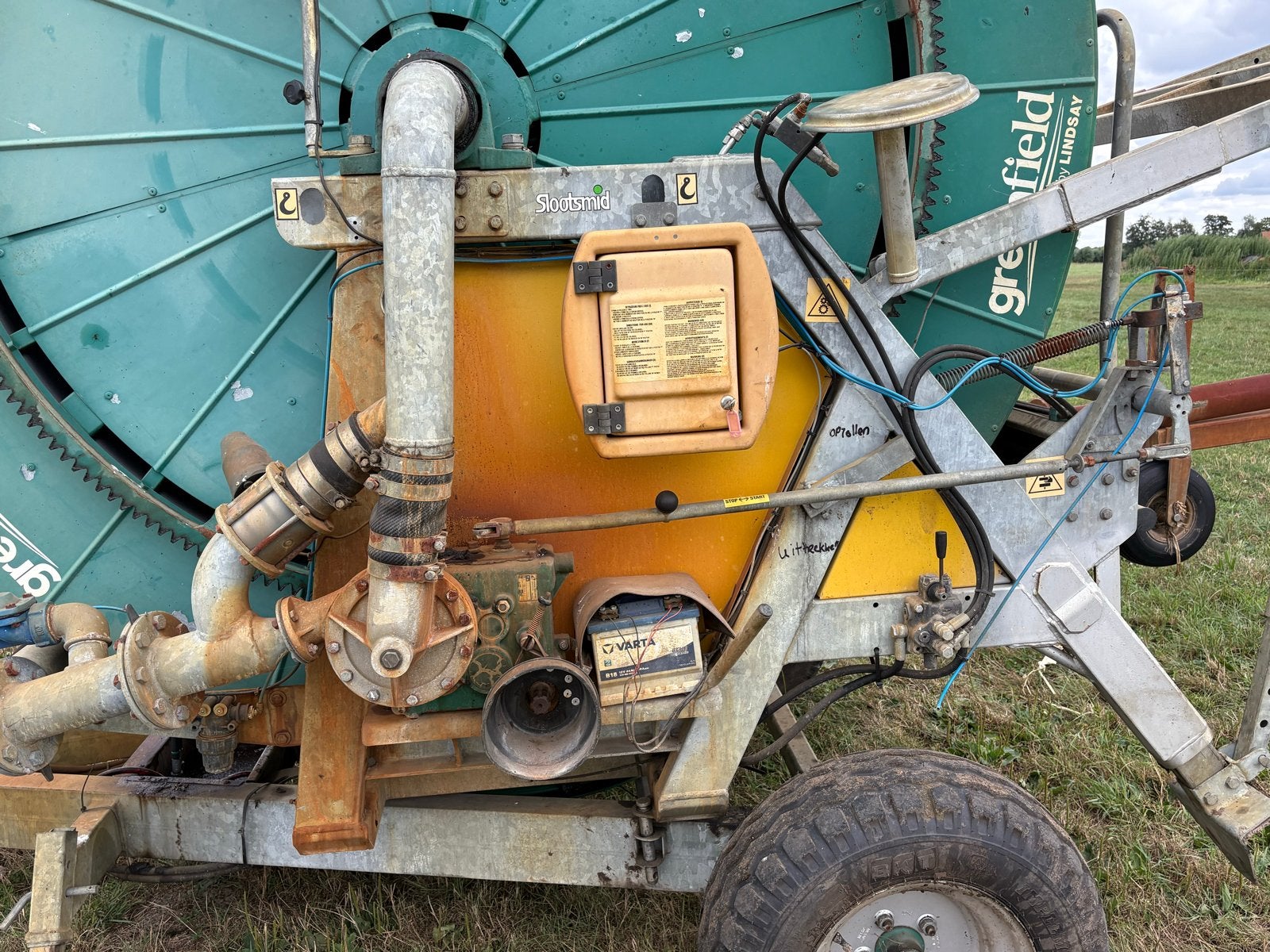 Greenfield 110/340 beregeningshaspel met computer, Ophalen, Akkerbouw, Beregening en Drainage