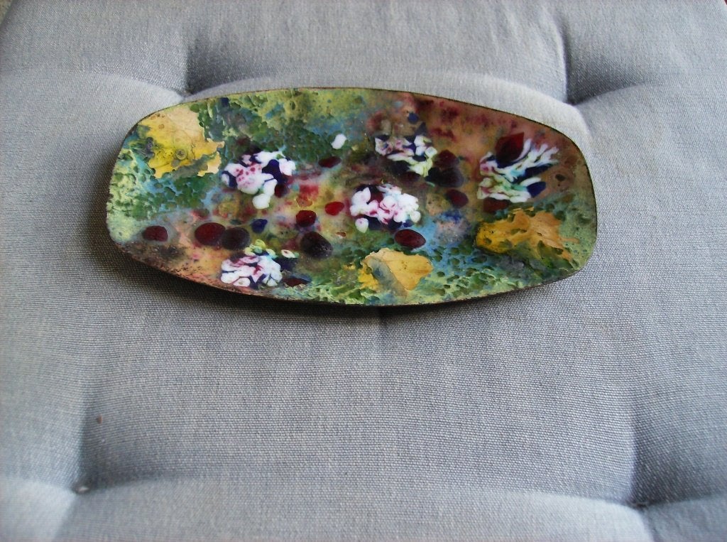 EMAILLE SCHAALTJES  DE GROOTSTE: 18 x 10 CM, GOEDE STAAT, Ophalen of Verzenden