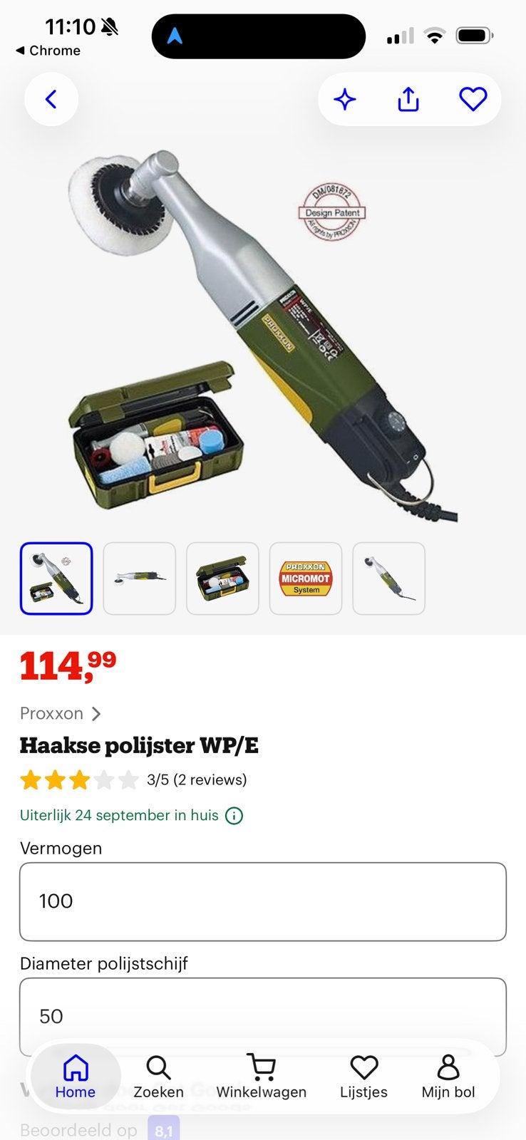 Proxon polijstmachine en schuurmachine, Ophalen of Verzenden, Zo goed als nieuw