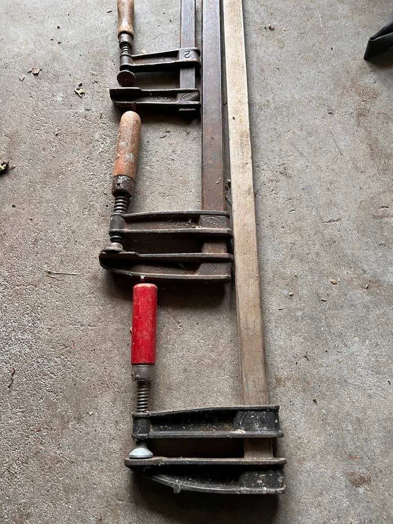 Professionele lijmklemmen, lijmtangen 3 maten, Ophalen of Verzenden, Gebruikt