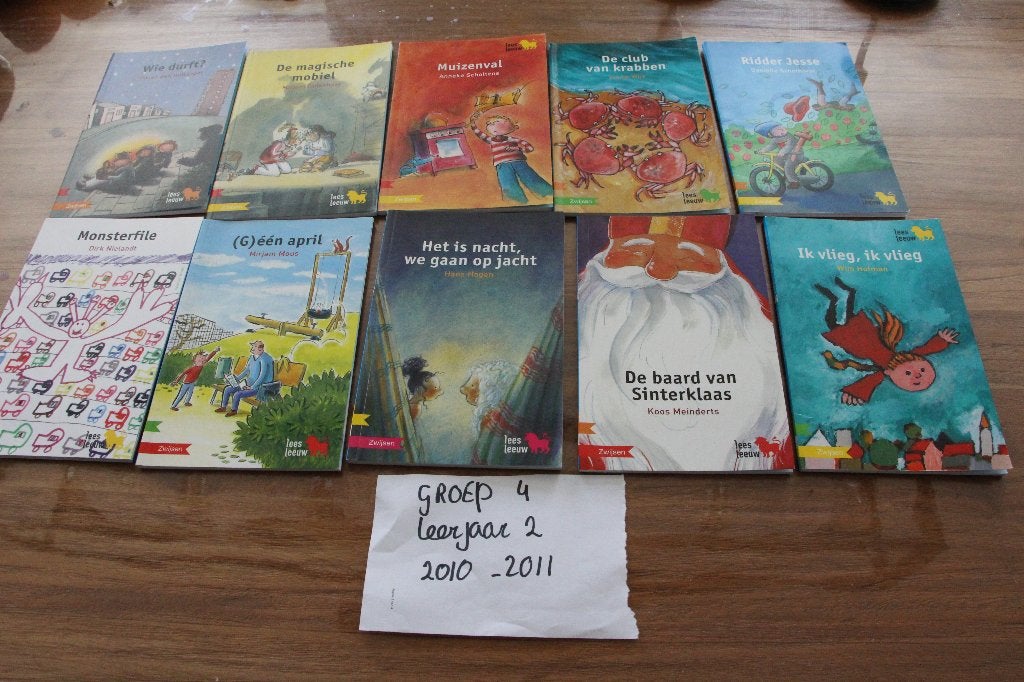 10 leesleeuw boekjes groep 4, Boeken, Fictie algemeen, Diverse auteurs, Ophalen of Verzenden, Zo goed als nieuw