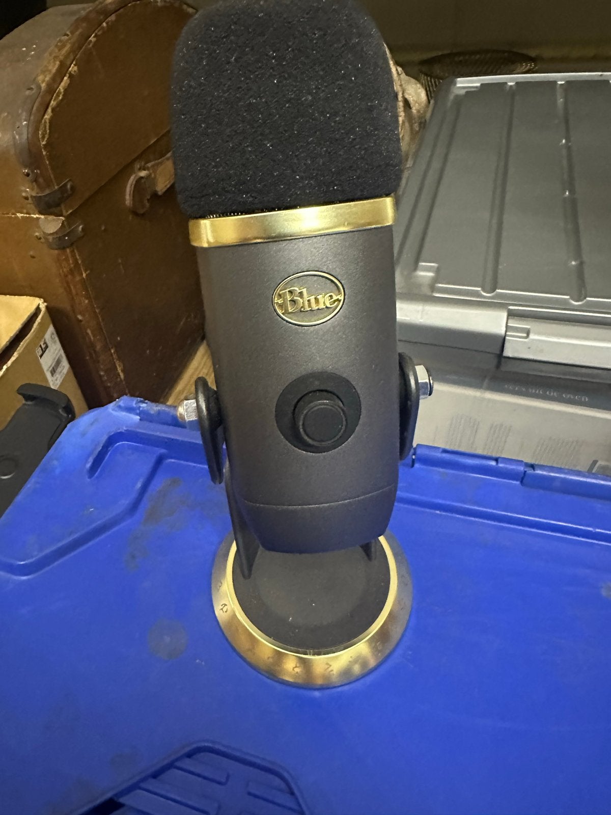 Blue Yeti Warcraft Edition met studio boom arm, Muziek en Instrumenten, Microfoons, Zo goed als nieuw, Studiomicrofoon, Ophalen of Verzenden